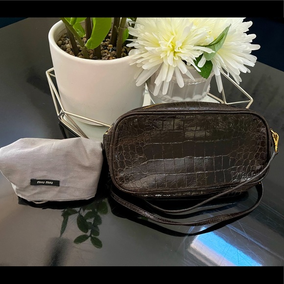 Miu Miu Shoulder Bag Crocodile leather - Picture 2 of 15